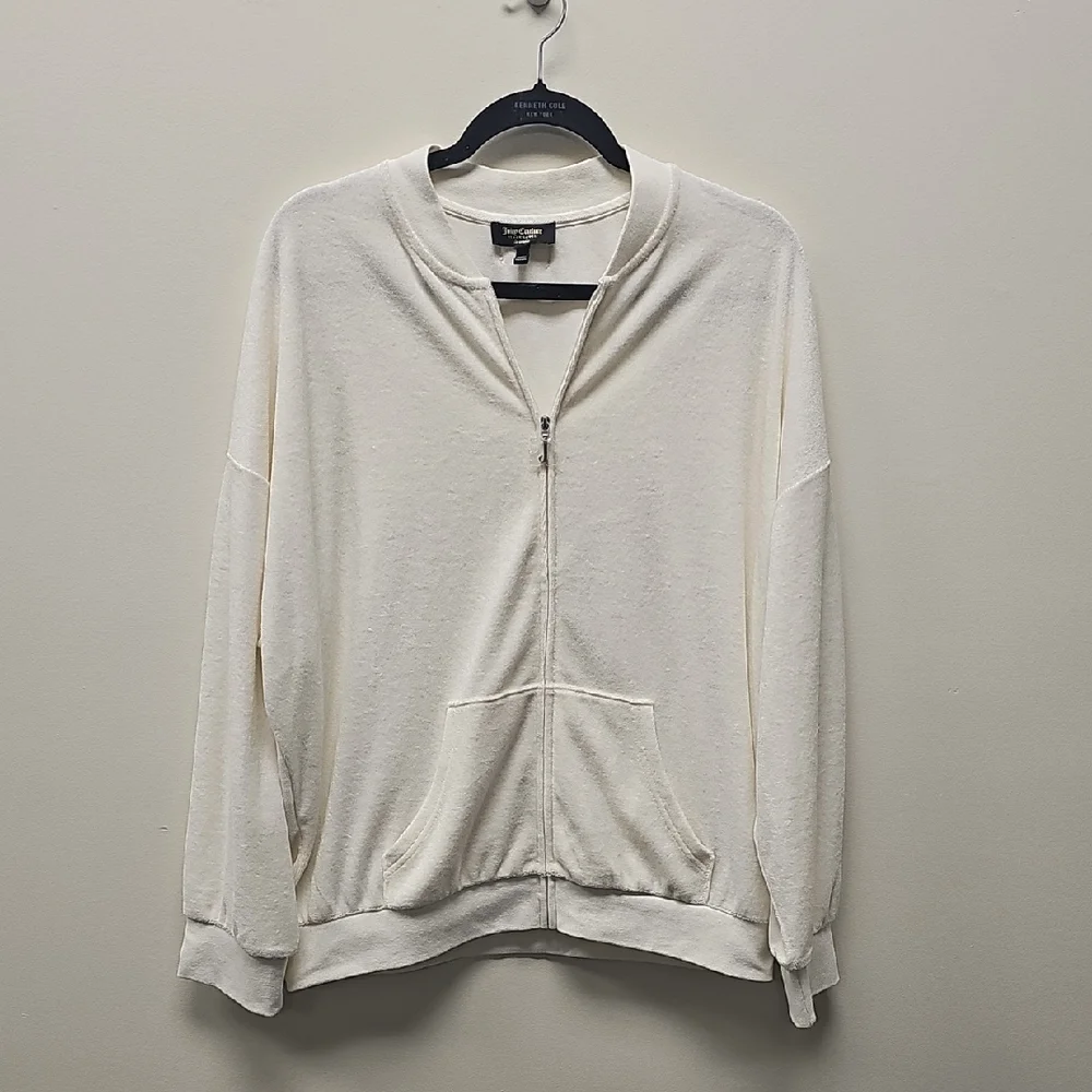 Juicy Couture Off-White Terry Cloth Top
